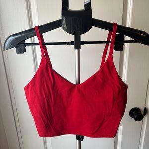 Athleta Women’s Cropped Top with adjustable Straps Red Size M